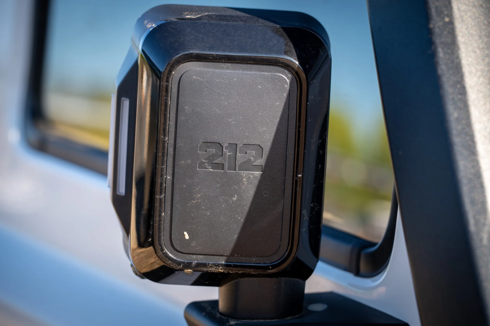 Fotografía de detalle de automóvil