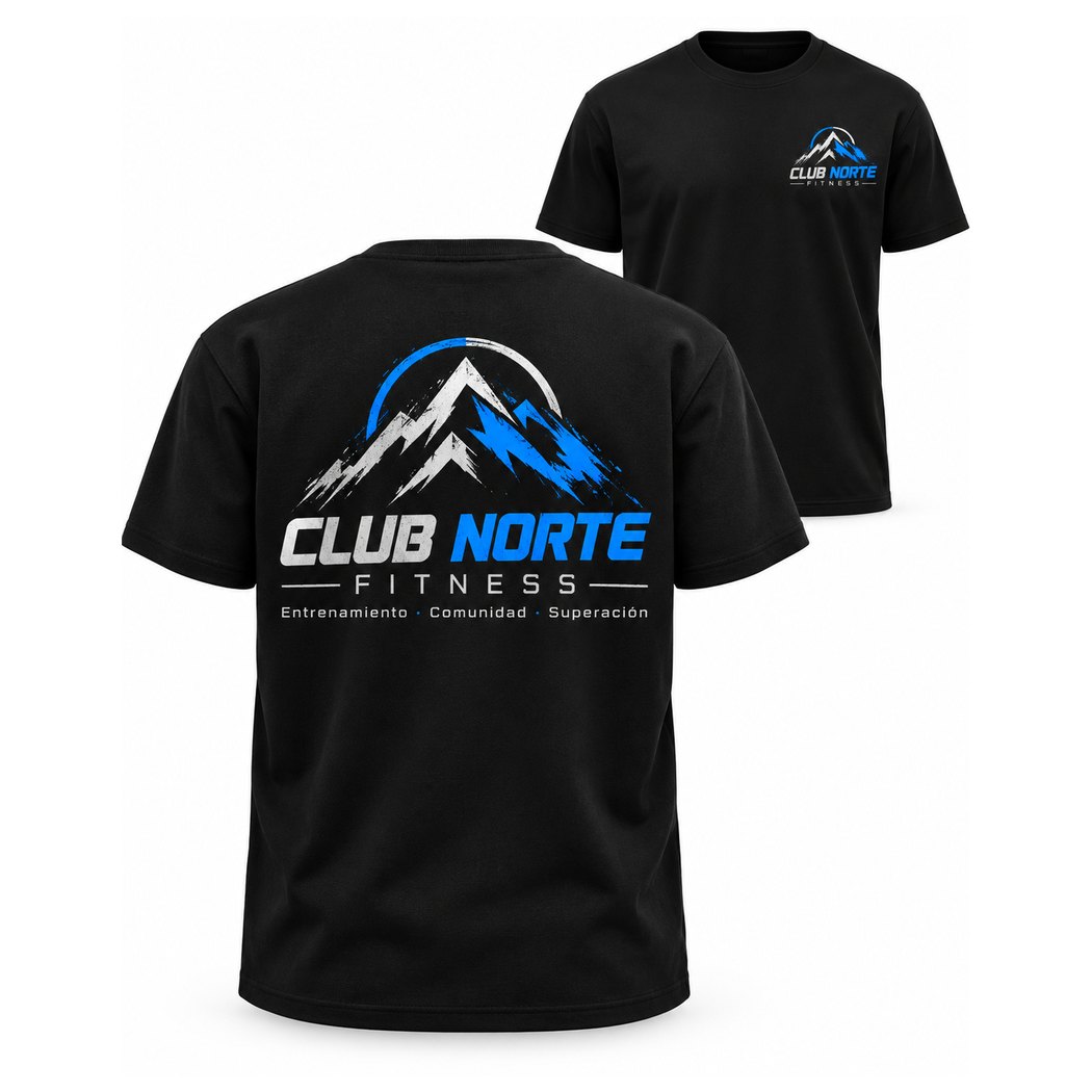 Propuesta de camiseta personalizada para Club Norte Fitness