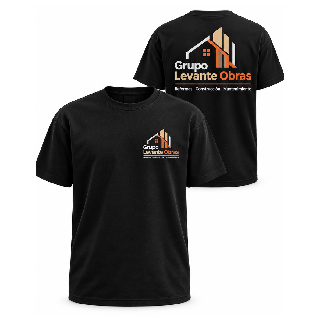 Propuesta de camiseta personalizada para Grupo Levante Obras