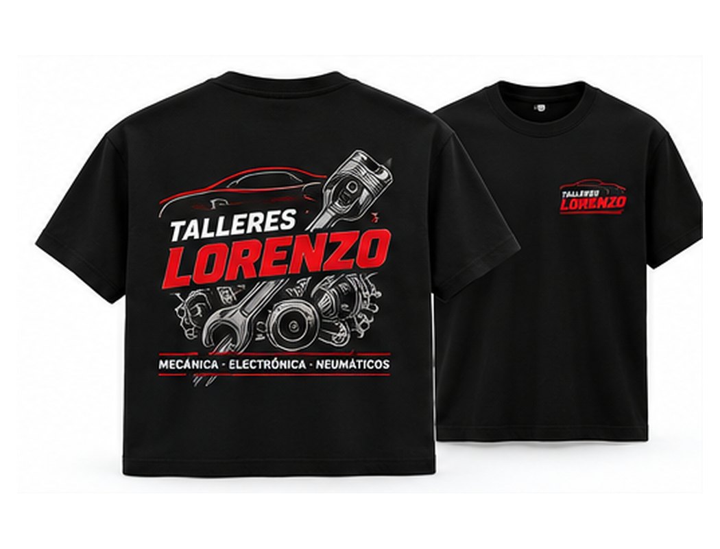 Propuesta de camiseta personalizada para Talleres Lorenzo